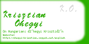 krisztian ohegyi business card